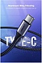 ���� ������ USB 2.0 AM to USB-C 0.25m 3A aluminum braid nickel plating black Ugreen (60124)