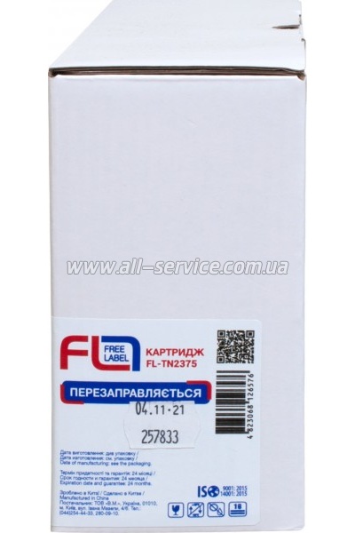 �������� FREE Label Brother HL-L2300/ DCP-L2500/ MFC-L2740/ ������ TN2375/ TN-2375 (FL-TN2375)