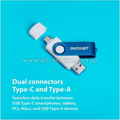  Patriot 256GB Xporter X550 USB 3.2/Type-C (PS256GX550AAD)
