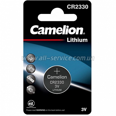  CR 2330 Lithium 1. Camelion (CR2330-BP1)