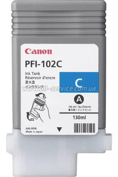Картридж Canon PFI-102C cyan iPF500/ 600/ 700 (0896B001) Картридж Canon PFI-102C cyan iPF500/ 600/ 700 (0896B001)
