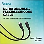 ���� ������ USB-C to USB-C 0.5m USB4 2.0 80G 240W 16K silicone black Digitus (AK-300350-005-S)