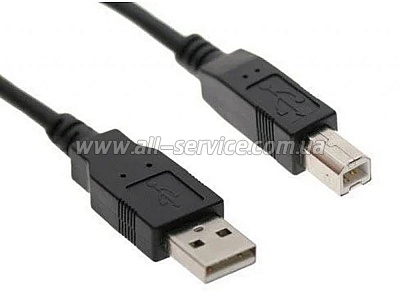    Digitus USB 2.0 AM/ BM 1.8 Black (AK-300102-018-S)