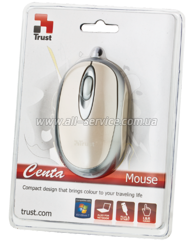  TRUST Mini Travel Mouse - White (16147)