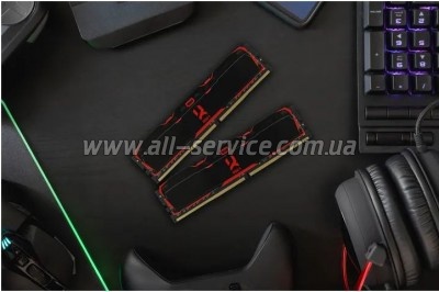 ������ ������ ��� ���������� DDR4 32GB (2x16GB) 3200 MHz IRDM Black Goodram (IR-X3200D464L16A/32GDC)