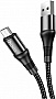 ���� ������ USB 2.0 AM to Micro 5P 1.0m 2.4A nylon X50 black HOCO (6931474734211)