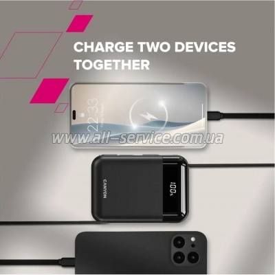 ������� ������������� Canyon 10000mAh OnPower 104 PD 20W Black (CNS-CPB104B)