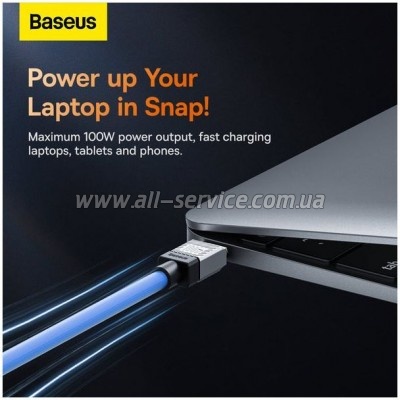 ���� ������ USB-C to USB-C 1.0m CoolPlay Fast Charging 100W blue Baseus (CAKW000203)
