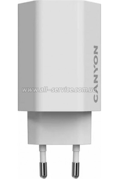 �������� ������� Canyon HEXAGON 65 GaN 65W 2xPD 1xQC EU White (CND-CHAHEX65W)