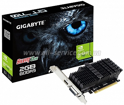  Gigabyte GeForce GT710 2GB DDR5 64bit silent (GV-N710D5SL-2GL)