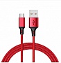 Дата кабель USB 2.0 AM to Micro 5P 1.0m 2.4A braided red XO (NB143-M1-RD) Дата кабель USB 2.0 AM to Micro 5P 1.0m 2.4A braided red XO (NB143-M1-RD)