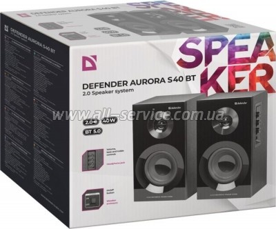   Defender Aurora S40 Bluetooth Black (65240)