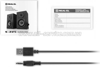   REAL-EL S-225 USB Black