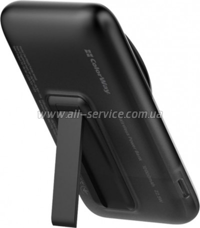   ColorWay 10000 mAh 15W MagSafe USB QC3.0 + USB-C PD 22.5W (CW-PB100LPA3BK-WPDD)
