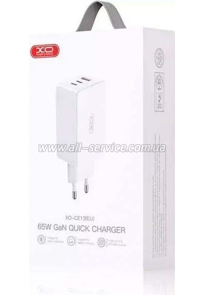 �������� ���������� XO CE13 PD65W GaN White (XO-CE13-WH)