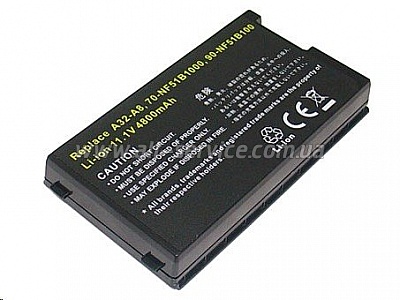 Аккумулятор ASUS A8 / 11.1V 4800mAh (53Wh) BLACK ORIG Аккумулятор ASUS A8 / 11.1V 4800mAh (53Wh) BLACK ORIG