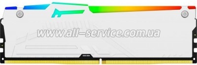     DDR5 16GB 5200 MHz FURY Beast White RGB Kingston Fury (ex.HyperX) (KF552C40BWA-16)