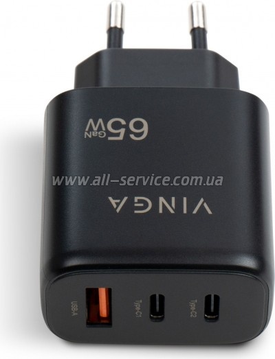   Vinga GaN 65W PD+QC (VCPCHCCA65B)
