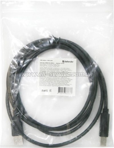    USB 2.0 AM/ BM 5.0m USB04-17 Defender (83765)