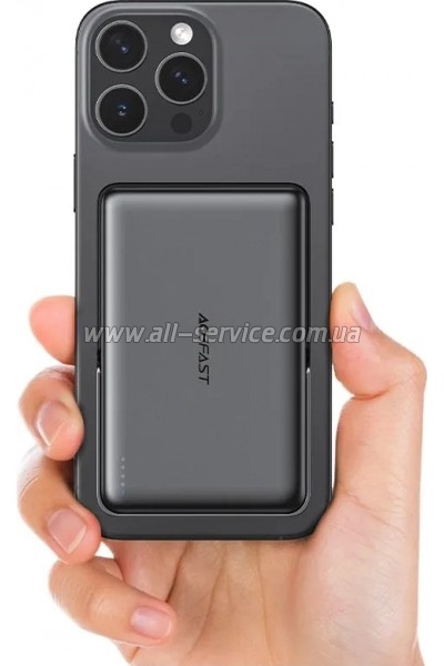 ������� ������������� Acefast Magnetic Wireless 10000mAh 22.5W PD Black (6974316284000)