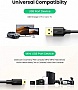 ���� ������ USB 2.0 AM to Mini 5P 3.0m 2A PVC black Ugreen (UGR-10386)