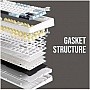  Aula F75 Gasket Greywood V3 switch Hot-Swap PBT Wireless/Bluetooth/USB Black (6948391208626)