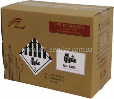  LiFePo4 Ritar 12V-135Ah (LFP12.8V135Ah G2)
