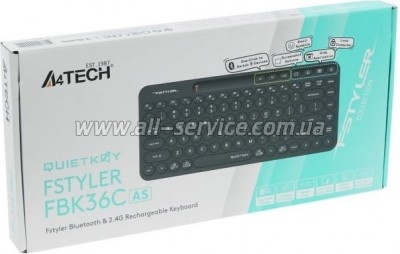  A4Tech FBK36C Wireless/Bluetooth Black (4711421000222)