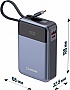   Canyon 20000mAh OnPower 600 PD/65W built-in cable Dark Grey (CNS-CPB600DG)