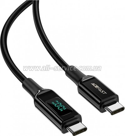 ���� ������ USB-C to USB-C 2.0m 100W with display C6-03 Acefast (6974316281054)