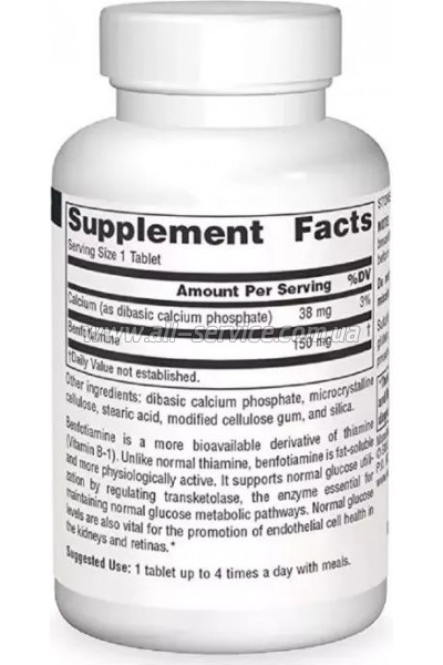 -  Source Naturals , 150 , Benfotiamine, 30  (SN1905)