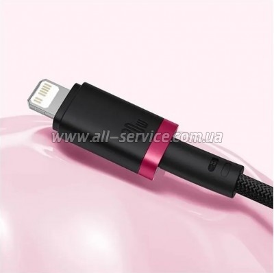 ���� ������ USB-C to Lightning 2.0m 20W red+black Baseus (P10377800U01-03)