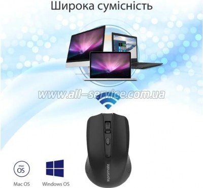  Promate Clix-8 Wireless Black (clix-8.black)