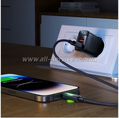 ���� ������ USB-C to USB-C 1.2m 60W black Acefast (6974316284666)