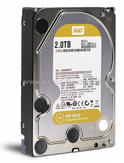  2TB Western Digital 7200RPM Gold (WD2005FBYZ)
