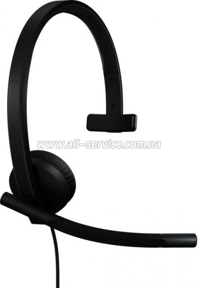  Logitech H570e Corded for Business Mono Teams USB-A Black (981-001426)