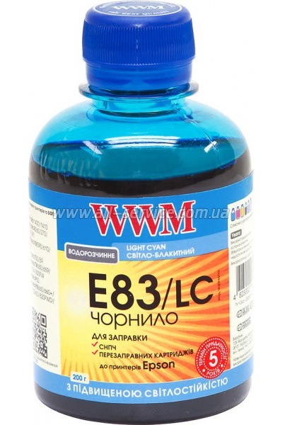  WWM  Epson Stylus Photo T50/ P50/ PX660 200 Light Cyan  (E83/LC) 