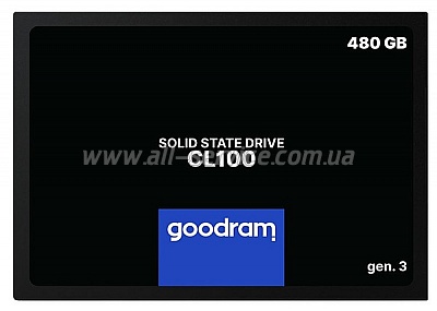 SSD  GOODRAM CL100 480 GB GEN.3 SATAIII TLC(SSDPR-CL100-480-G3)