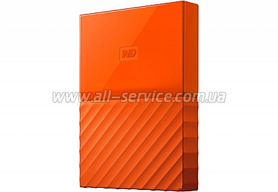  2TB WD My Passport 2.5" USB 3.0 Orange (WDBS4B0020BOR-WESN)