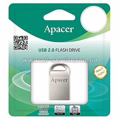  Apacer 32GB AH115 Silver USB 2.0 (AP32GAH115S-1)