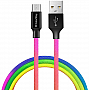   ColorWay USB 2.0 AM to Micro 5P 1.0m multicolor (CW-CBUM017-MC)