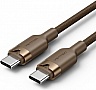 Дата кабель USB-C to USB-C 1.0m 3A aluminum gold Vention (TRDJF) Дата кабель USB-C to USB-C 1.0m 3A aluminum gold Vention (TRDJF)