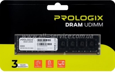     DDR3 4GB 1600 MHz Prologix (PRO4GB1600D3)