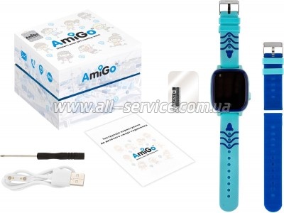 �����-���� Amigo GO005 4G WIFI Kids waterproof Thermometer Blue (747017)