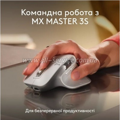  Logitech MX Keys S  MAC Bluetooth/Wireless UA Pale Grey (920-011638)
