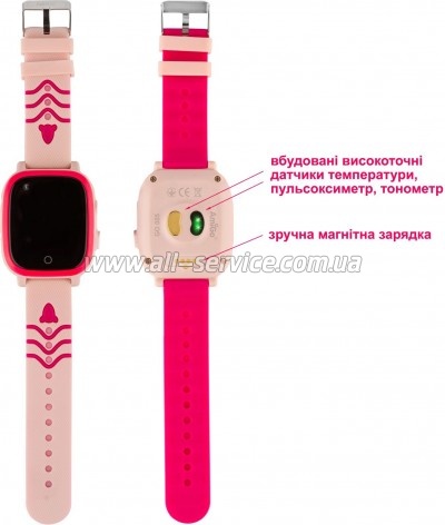 �����-���� Amigo GO005 4G WIFI Kids waterproof Thermometer Pink (747018)