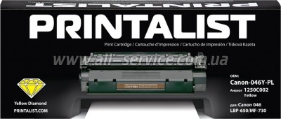  PRINTALIST Canon 046 Canon LBP-650/ MF-730  1247C002 Yellow (Canon-046Y-PL)