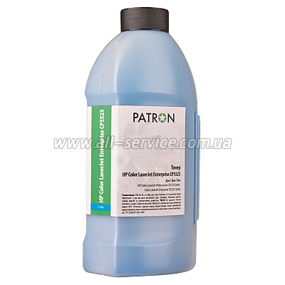 ТОНЕР HP CLJ E CP5525 CYAN ФЛАКОН 310 г PATRON ТОНЕР HP CLJ E CP5525 CYAN ФЛАКОН 310 г PATRON