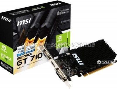  MSI GeForce GT710 2GB DDR3 64bit (GT_710_2GD3H_LP)