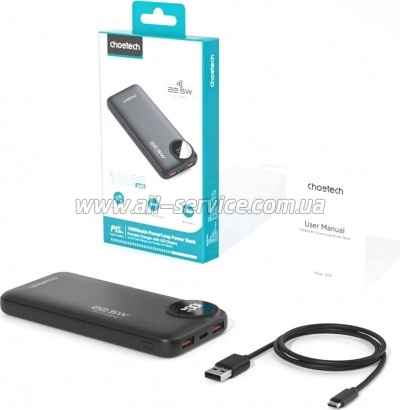 ������� ������������� Choetech 10000mAh 22.5W PD Black (M15-B791-ACBK-NG)